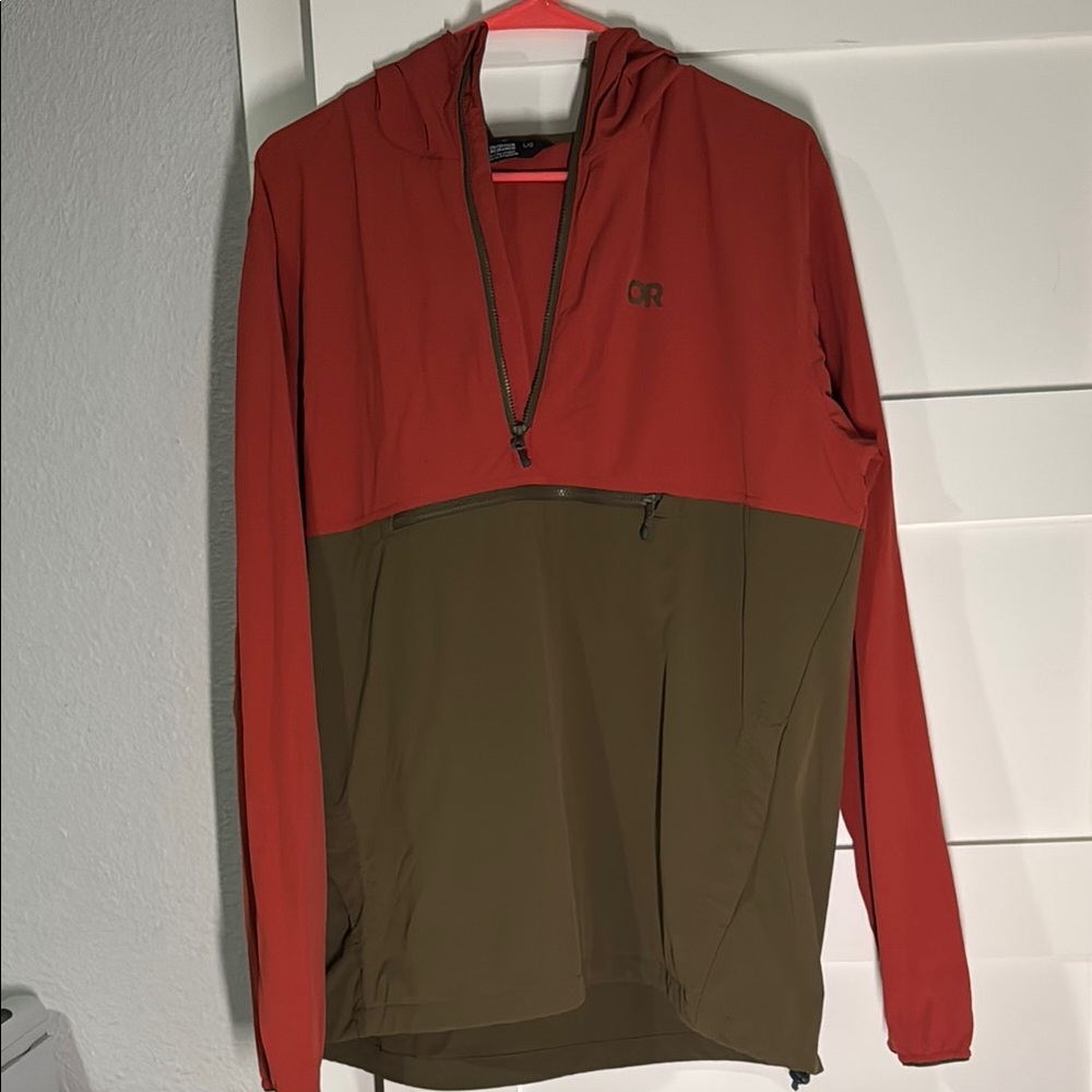 Men's Red and Olive Jacket